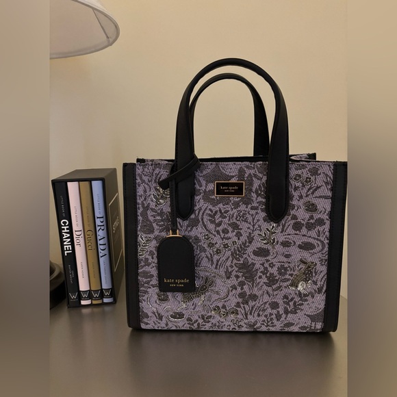 Kate Spade purple embellished small satchel bag with adjustable strap - Picture 1 of 4